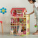Wooden Doll House with Toys and Furniture Accessories with LED light for Ages 3+