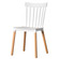 Modern Plastic Dining Chair Windsor Design with Beech Wood Legs Modern Plastic Dining Chair Windsor Design with Beech Wood Legs