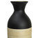 Elegant Black or White Cylinder Shaped Tall Spun Bamboo Floor Vases, Embellished with a Glossy Lacquer, and Enhanced with Natural Bamboo Finish - Stylish Home Decor, Heights of 31 and 23.5 Inches