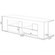 White Entertainment TV Stand with LED Lights and Glass Shelves with UV Frame