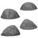 Outdoor Natural Artificial Round Rock Decor for Gardens, Lawns, and Landscapes