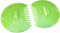 Decorative Pair of Leaf Scoops, Hand Rakes for Lawn and Garden Cleanup