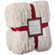 Luxurious 50 in. x 60 in. Rached Faux Fur Cozy Throw Blanket - Decorative Plush Blanket for Sofa and Bed, Soft and Comfortable Home Accent, Stylish Living Room and Bedroom Decor, Warm Winter Blanket