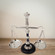 Vintage Decorative Scale Tray Unique Centerpiece Stand Black and Silver