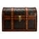 Wooden Leather Treasure Chest