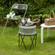 Silver Galvanized Metal Ice Bucket Beverage Cooler Tub with Stand
