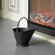 Indoor and Outdoor Black Iron Ash Bucket Use for Fire Pit, Wood Burning Stove, Grill