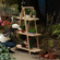 Wooden 3 Tier Shelf with Rustic Farmhouse Design - Natural Wood Finish, Sturdy and Durable Build, Space-Saving Organization, Ideal for Displaying Plants, Books, Photos, and Decorative Items, Vintage-Inspired Home Decor, Wall-Mounted Display Unit