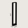 Decorative Driveway Bollard Rectangle LED Garden Light, Large Black Aluminum Pathway Yard Outdoor Light