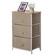 Sand Beige Bins and White Frame Storage Night Chest and Storage Chest