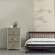 Sand Beige Bins and White Frame Storage Night Chest and Storage Chest