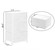 Sand Beige Bins and White Frame Storage Night Chest and Storage Chest