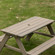 Convertible Wooden Sand and Water Table for your Toddlers Outdoor Playset Featuring 2 Play Box and a Removable Top that Transforms into Kids Picnic Table