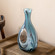 Uniquewise 16-Inch Multitone Glass Table Vase in Blue Hue - Minimalist, Decorative Boho Vase with Rustic Farmhouse Style, Home Decor - Living Room, Bedroom Table, Kitchen Shelf, or Office Desk Decor Uniquewise 16-Inch Multitone Glass Table Vase in Blue Hue - Minimalist, Decorative Boho Vase with Rustic Farmhouse Style, Home Decor - Living Room, Bedroom Table, Kitchen Shelf, or Office Desk Decor