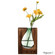 Pair of 10 and 12-Inch Wood and Glass Inlay Vases - Merging the Natural Warmth and Texture of Wood with the Elegance and Color of Glass, Perfect for Enhancing Home Decor, Office Desk and Kitchen Table