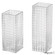 Set of 2 Square Frosted Clear Glass Table Vase - A Timeless Centerpiece for Dining Tables, Living Rooms, Bedrooms, Hotel Reception Areas and Conference Rooms, Ideal for Weddings and Special Occassions Set of 2 Square Frosted Clear Glass Table Vase - A Timeless Centerpiece for Dining Tables, Living Rooms, Bedrooms, Hotel Reception Areas and Conference Rooms, Ideal for Weddings and Special Occassions