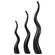 Tall Ceramic Black Animal Horn Floor Vase Elegant for Entryway Dining Living Room Decor Statement Piece with Distinctive Antler-Inspired Design Blending Contemporary Elegance and Nature-Inspired