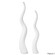 Tall Ceramic Black Animal Horn Floor Vase Elegant for Entryway Dining Living Room Decor Statement Piece with Distinctive Antler-Inspired Design Blending Contemporary Elegance and Nature-Inspired