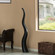 Tall Ceramic Black Animal Horn Floor Vase Elegant for Entryway Dining Living Room Decor Statement Piece with Distinctive Antler-Inspired Design Blending Contemporary Elegance and Nature-Inspired