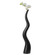 Tall Ceramic Black Animal Horn Floor Vase Elegant for Entryway Dining Living Room Decor Statement Piece with Distinctive Antler-Inspired Design Blending Contemporary Elegance and Nature-Inspired
