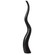 Tall Ceramic Black Animal Horn Floor Vase Elegant for Entryway Dining Living Room Decor Statement Piece with Distinctive Antler-Inspired Design Blending Contemporary Elegance and Nature-Inspired