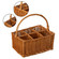 Indoor and Outdoor 6 Bottle Wine and Beverage Wicker Tote Basket – Perfect for Beer, Champagne, Bar Accessories, Home Bars, Picnics, Parties, and Bachelor Party Favors, Brown Indoor and Outdoor 6 Bottle Wine and Beverage Wicker Tote Basket – Perfect for Beer, Champagne, Bar Accessories, Home Bars, Picnics, Parties, and Bachelor Party Favors, Brown