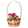 Multipurpose Hand-Woven Basket with Handle – Ideal as Gift Basket, Food Storage, Flower and Bread Basket, Fruit Storage, and Decorative Usage - Perfect for Wedding, Garden or Home Décor