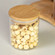 Basicwise Minimalist Two-Tier Bamboo Lazy Susan Turntable with 8 Pcs 12 oz Airtight Lid Glass Jars, Versatile Spice Rack Organizer, Perfect for Kitchen Countertops, Dining Tables, and Pantry Cabinets
