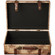 Old World Map Leather Vintage Style Suitcase with Straps-Set of 2