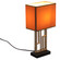 Table Lamp, Decorative Metal Table Lamp with Gold Modern Stand and Brown Silk Lampshade 17 Inch, Unique Lamp for Home Decor Living Room or Bedroom"