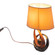 Table Lamps, 16" Decorative Ceramic Table Lamp, with Reflecting Silver and Pink Circular Stand and White Cotton Lampshade, Unique Lamp for Living Room or Bedroom"