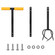 Gardenised 40-inch Lawn Aerator Spike - Soil Aerating Tool for Lawn Care, Yard and Garden Health - Perfect for Compact Soil, Grass Aeration, Lawn Revitalization with Comfortable Soft Sponge Grip