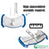 Quickway Imports Weighted Manual Swimming Pool Vacuum Head with Swivel Hose Connector Flexible Side Brush Cleaner Tool Safe for Vinyl Liner Perfect for Inground and Above Ground Pool Maintenance Use