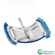 Quickway Imports Weighted Manual Swimming Pool Vacuum Head with Swivel Hose Connector Flexible Side Brush Cleaner Tool Safe for Vinyl Liner Perfect for Inground and Above Ground Pool Maintenance Use