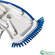 Quickway Imports Weighted Manual Swimming Pool Vacuum Head with Swivel Hose Connector Flexible Side Brush Cleaner Tool Safe for Vinyl Liner Perfect for Inground and Above Ground Pool Maintenance Use