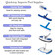 Quickway Imports Weighted Manual Swimming Pool Vacuum Head with Swivel Hose Connector Flexible Side Brush Cleaner Tool Safe for Vinyl Liner Perfect for Inground and Above Ground Pool Maintenance Use