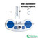 Quickway Imports Manual Weighted Swimming Pool Surface Cleaner Vacuum Head for Vinyl-Lined System with Dual Air-Relief Valves Swivel Hose Connector Ideal for Inground Above Ground and Residential Use