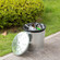 Gardenised Round Galvanized Steel Trash Can with Lid and handles Durable Metal Storage Bucket for Backyard Lawn Garden and Yard Use Weather-Resistant Garbage Can for Indoor and Outdoor