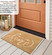 Gardenised Heavy Duty Coco Coir Doormat Non Slip PVC Baking Embossed Welcome Design Natural Coconut Fiber Floor Mat for Front Door Porch Patio Entryway Garage Mudroom & Outdoor Use 18x30"