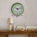 Clockswise 14" Decorative Glow in the Dark Quartz Wall Clock Battery Operated Classic Round Design Luminous Green Numbers & Hands Easy to Read Face for Home Office Classroom  Hotel & Restaurant, Black