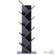 Basicwise Modern 9-Tier Wooden Tree Bookshelf for Home and Office Freestanding Vertical Book Storage Rack Zigzag Design Space-Saving Floor Standing Bookcase for Living Room Bedroom or Study