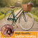 Wicker Front Cargo Bike Basket - Perfect for Riders of All Ages and Genders - for Beach Cruiser, Stationary Bike, E-bike, or Road Bike with Stylish Faux Leather Straps