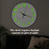 Clockswise Round Wall Clock Glow-in-the-Dark Luminous Green Numbers & Hands Easy-Read Analog Timepiece for Bedroom Living Room Office Kitchen Study Patio Hallway or Nighttime Visibility Display