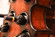 Decorative 10 Bottle Wooden Cello Shaped Wine Rack 53 Inch Floor Violin