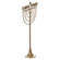 Modern Solid Metal Judaica Hanukkah Menorah 9 Branched Candelabra