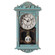 Clockswise Decorative Grandfather-Style Wall Clock Vintage-Inspired Design Realistic Wood-Grain Texture Distressed Finish Battery-Operated for Home Office Living Room Kitchen Entryway