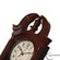 Clockswise 20" Plastic Grandfather Clock Realistic Wood-Grain Finish with Swinging Pendulum and Chiming Sound Battery-Operated Decorative Wall Accent for Home Office Living Room Kitchen Hallway