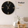 Clockswise 32" Modern Minimalist Crafted Wall Clock Structured Metal Frame Circular Design & Refined Clean Analog Display Step Movement Mechanism and Balanced Proportions for Contemporary Interiors