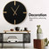 Clockswise 32" Modern Minimalist Crafted Wall Clock Structured Metal Frame Circular Design & Refined Clean Analog Display Step Movement Mechanism and Balanced Proportions for Contemporary Interiors