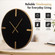 Clockswise 32" Modern Minimalist Crafted Wall Clock Structured Metal Frame Circular Design & Refined Clean Analog Display Step Movement Mechanism and Balanced Proportions for Contemporary Interiors